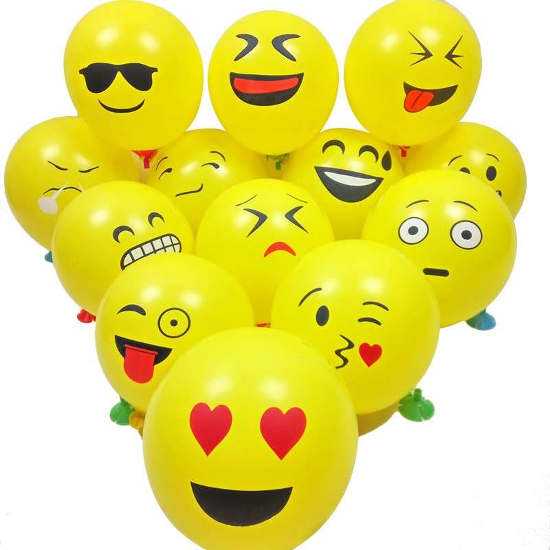 Ballon de Baudruche à Gonfler Emoji Émoticône fête mariage anniversaire jeux