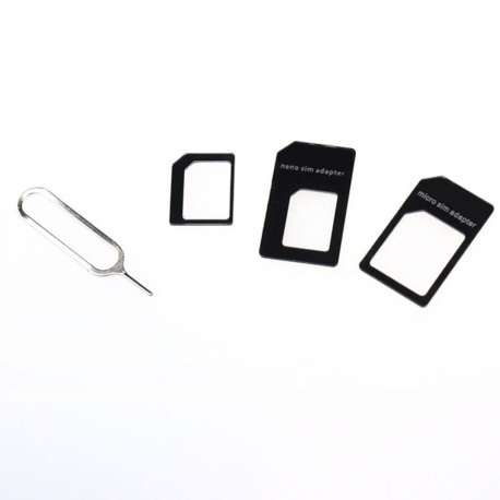 kit 4 en 1 adaptateur carte Micro nano SIM Iphone 6 samsung nokia lg