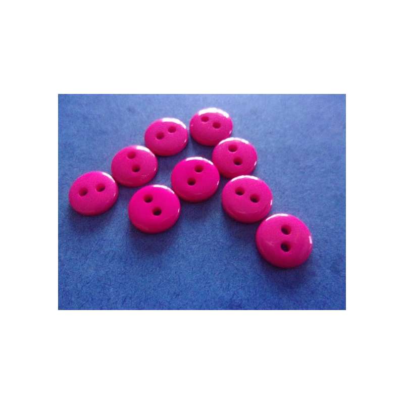 Mercerie lot de 5 Boutons plastique rose 20mm button