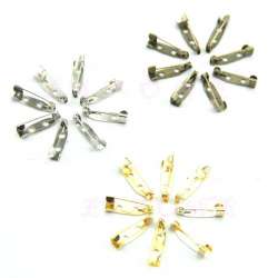 lot de 20 épingle à sûreté Accessoire création broche bijoux support CABOCHON FImo 20 mm 2 trou