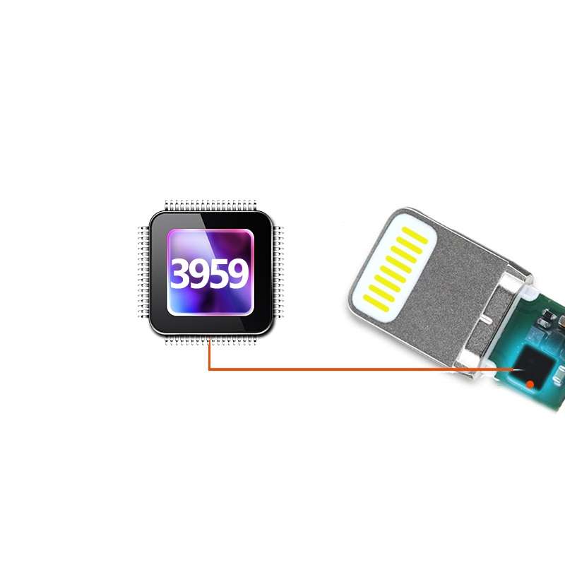 Câble adaptateur USB femelle vers 8 broches OTG pour iPad Air / iPad Mini /  Mini 2 Retina Support IOS 10.2 et inférieur Longueur : 18 cm (Blanc)