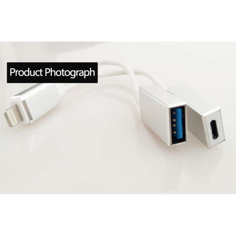 ▷ Adaptateur Pour IPhone USB Femelle À 8 Broches Mâle OTG Câble
