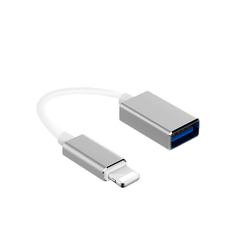 ▷ Adaptateur Pour IPhone USB Femelle À 8 Broches Mâle OTG Câble IPad 4 Mini- 1/2/3 Blanc - Les Accessoires Volants