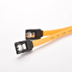 SATA 3.0 1.5GB/s 3Gb/s & 6Gb/s ssd hdd Câble Disque dur Plat droit 40 cm jaune