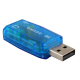 USB 2.0 Son Carte 3D Audio Sound Card 5.1 Adaptateur Sound Virtual Externe